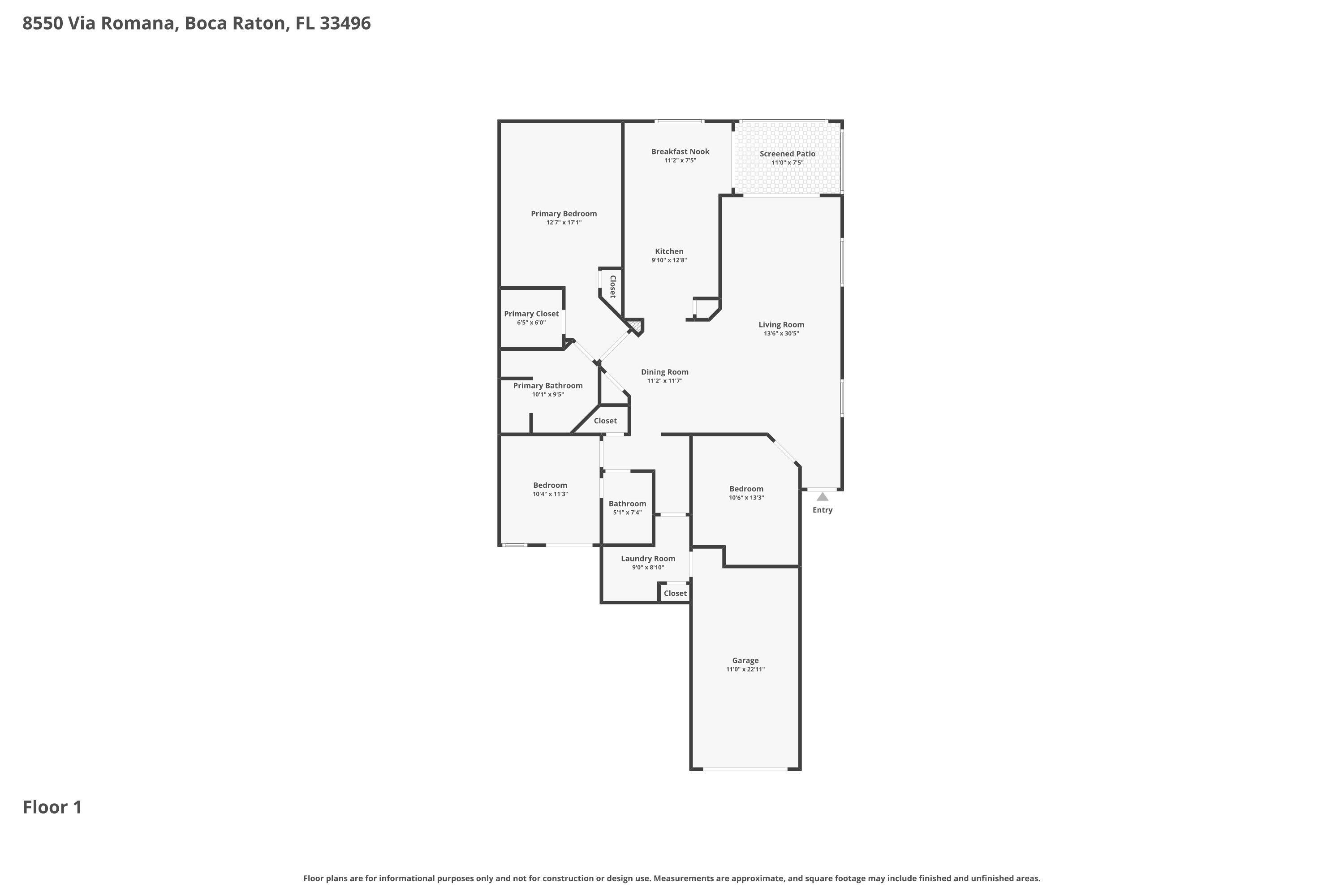 8550 Via Romana #1, Boca Raton FL 33496