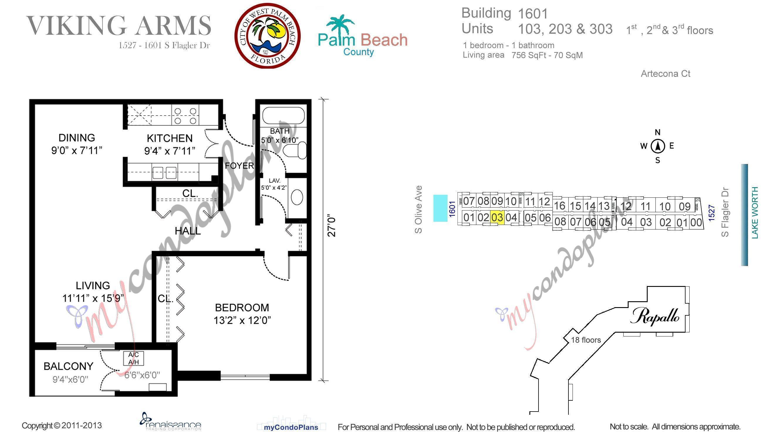 1601 S Flagler #303O, West Palm Beach FL 33401