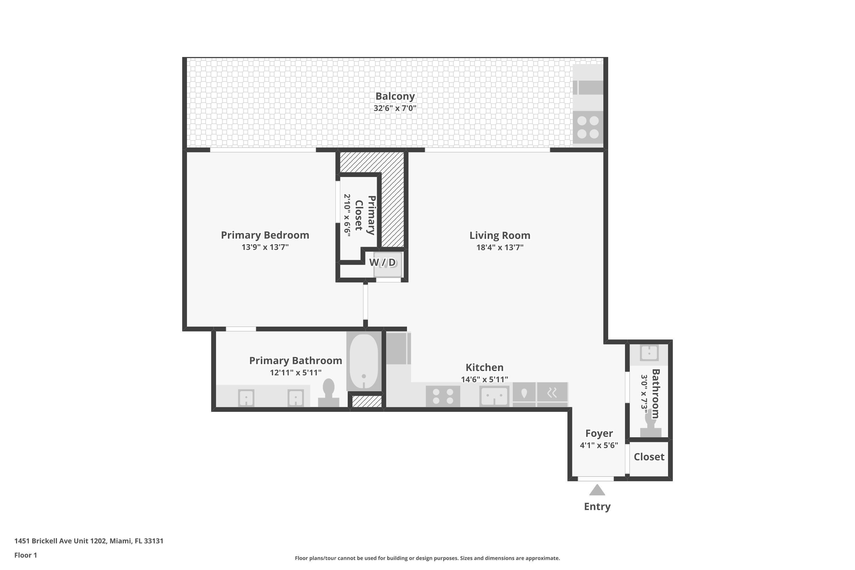 1451 Brickell #1202, Miami FL 33131