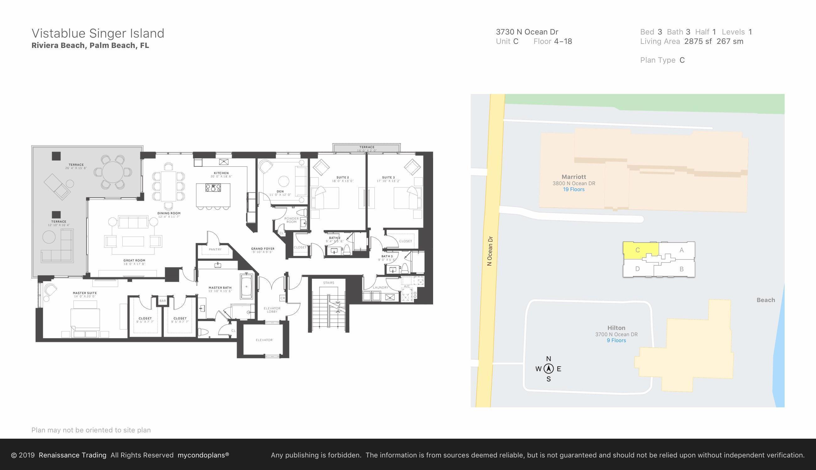 3730 N Ocean #12c, Singer Island FL 33404