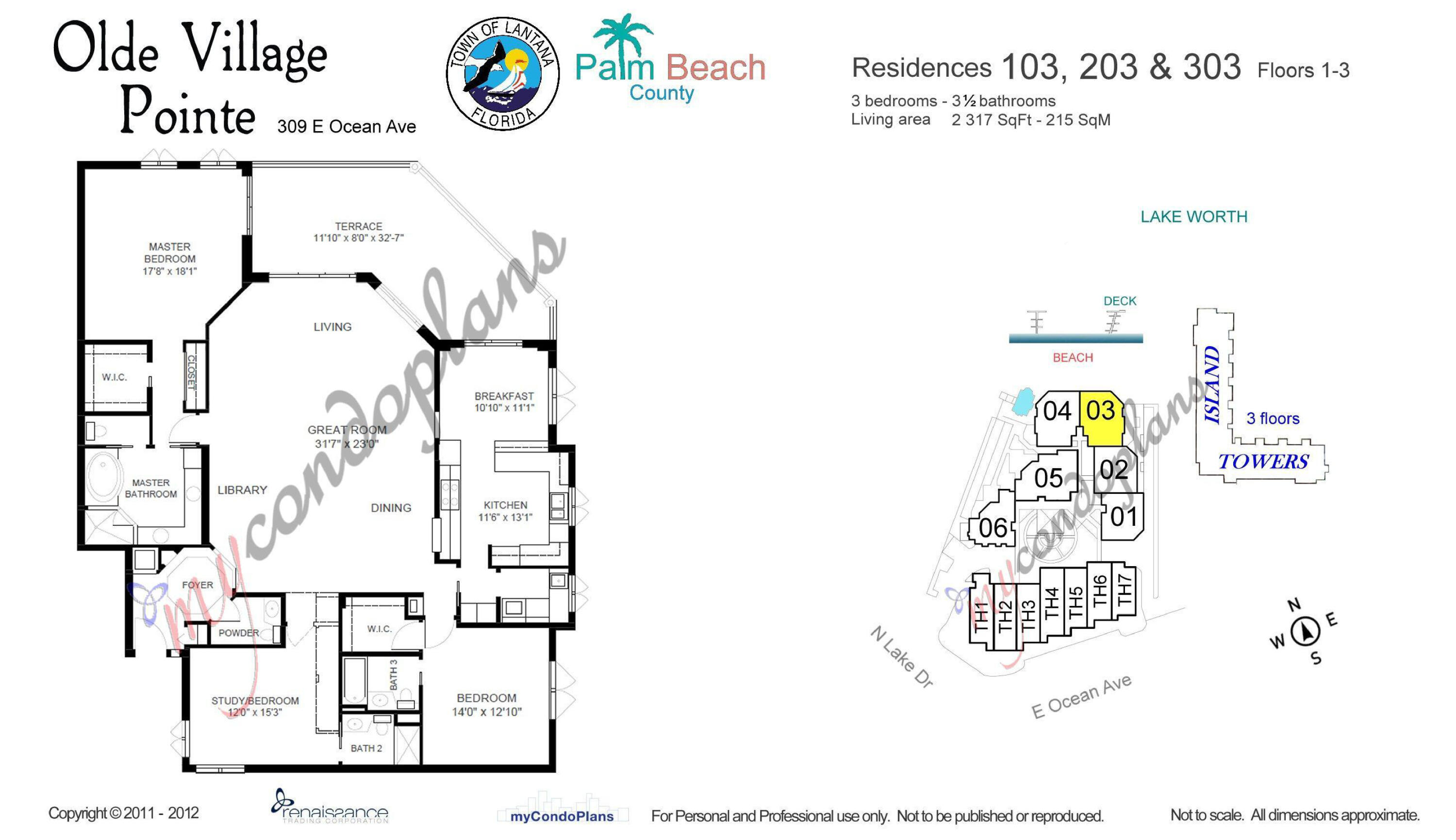 309 E Ocean #103, Lantana FL 33462