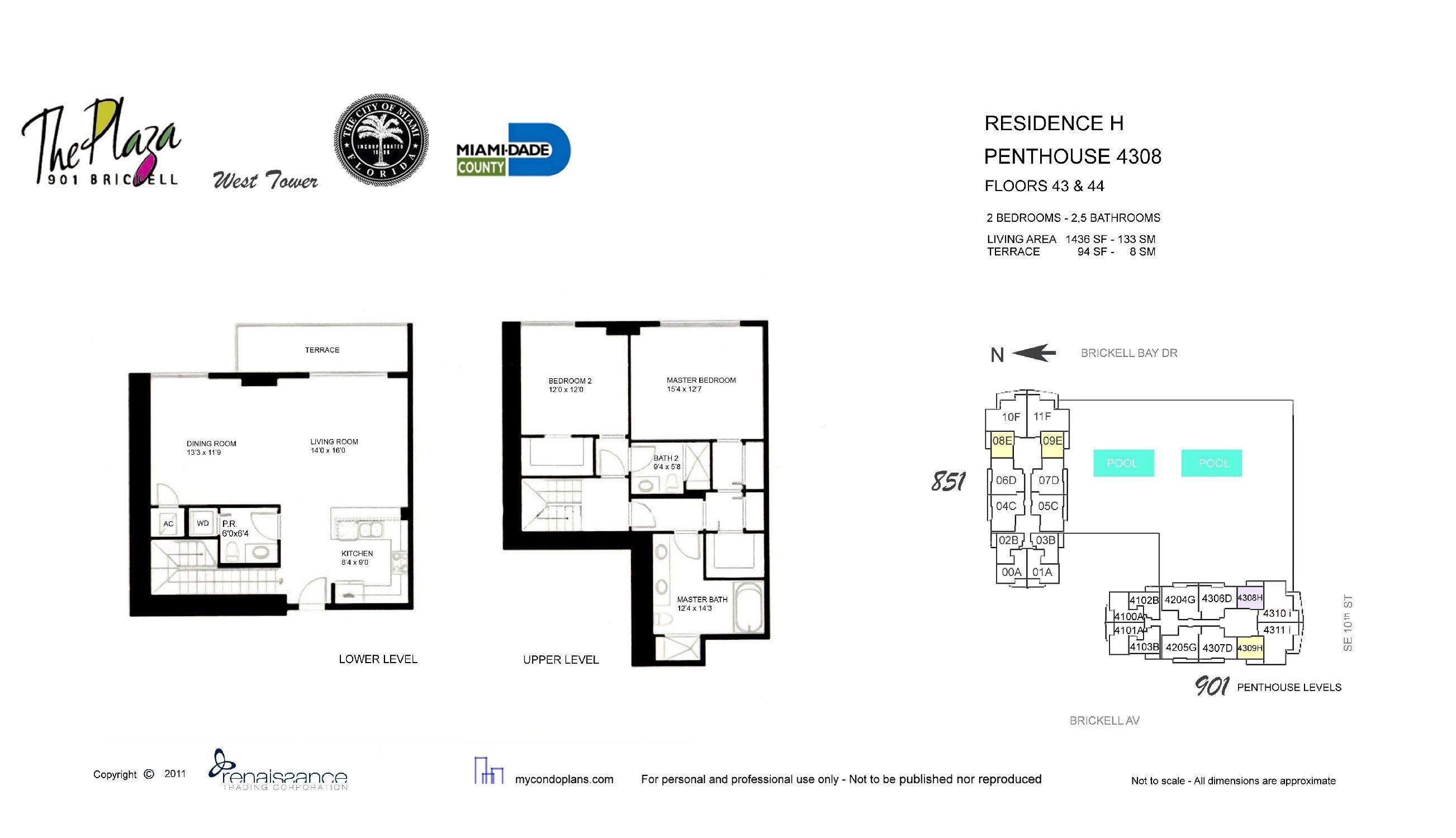 951 Brickell #4308, Miami FL 33131
