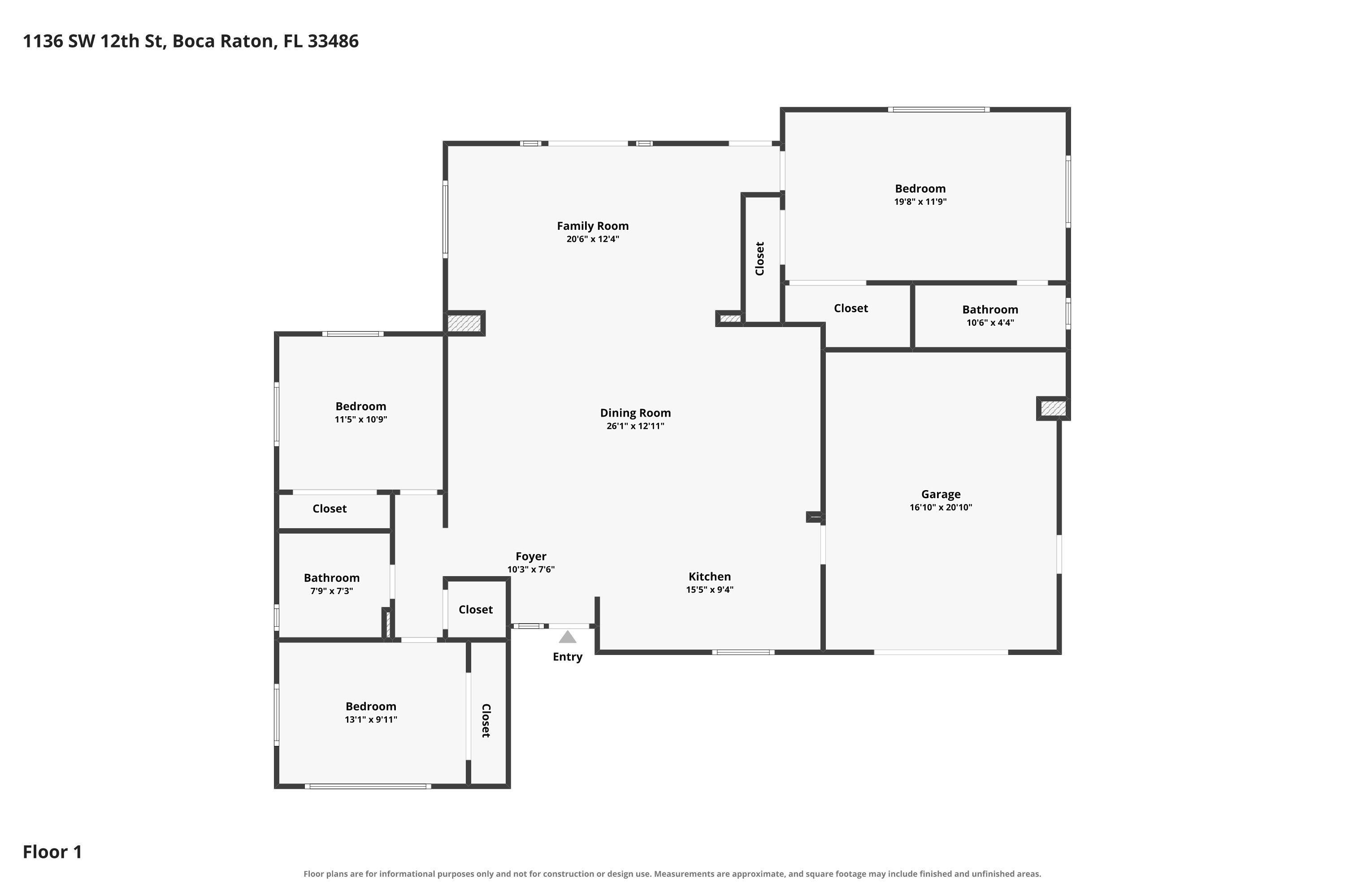 1136 SW 12TH, Boca Raton FL 33486