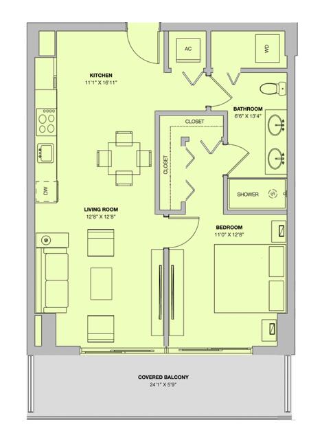 1600 SW 1ST #413, Miami FL 33129