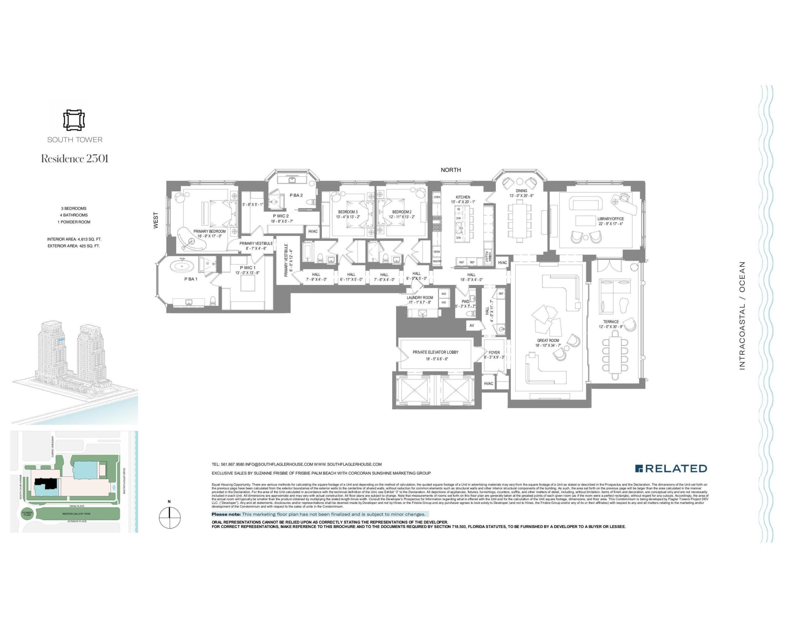 1355 S Flagler #2301, West Palm Beach FL 33401