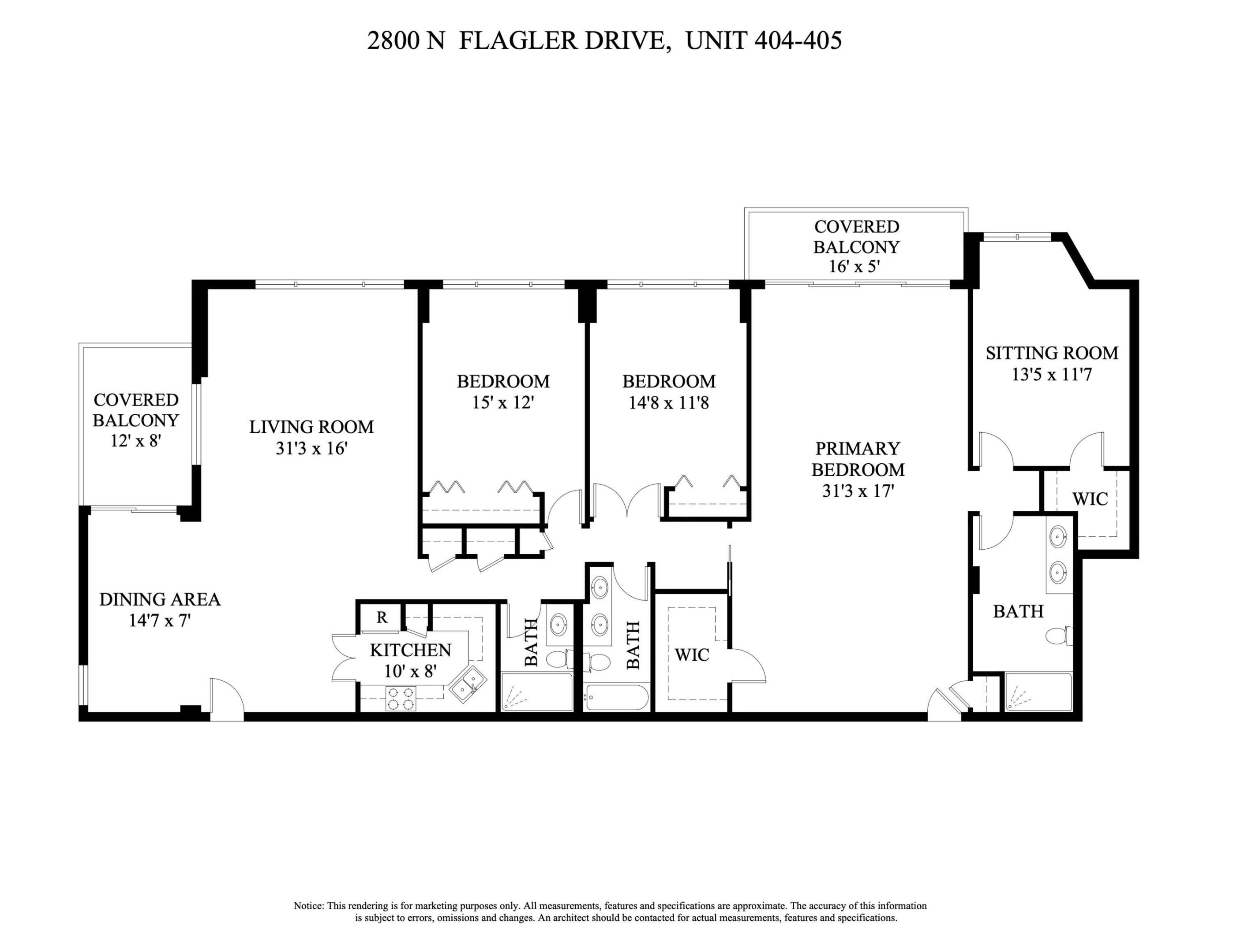 2800 N FLAGLER #404, West Palm Beach FL 33407
