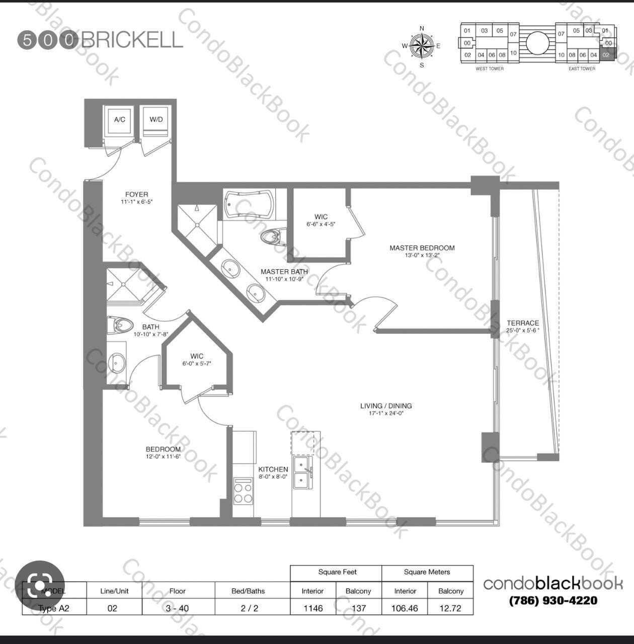 55 SE 6th #4007, Miami FL 33131