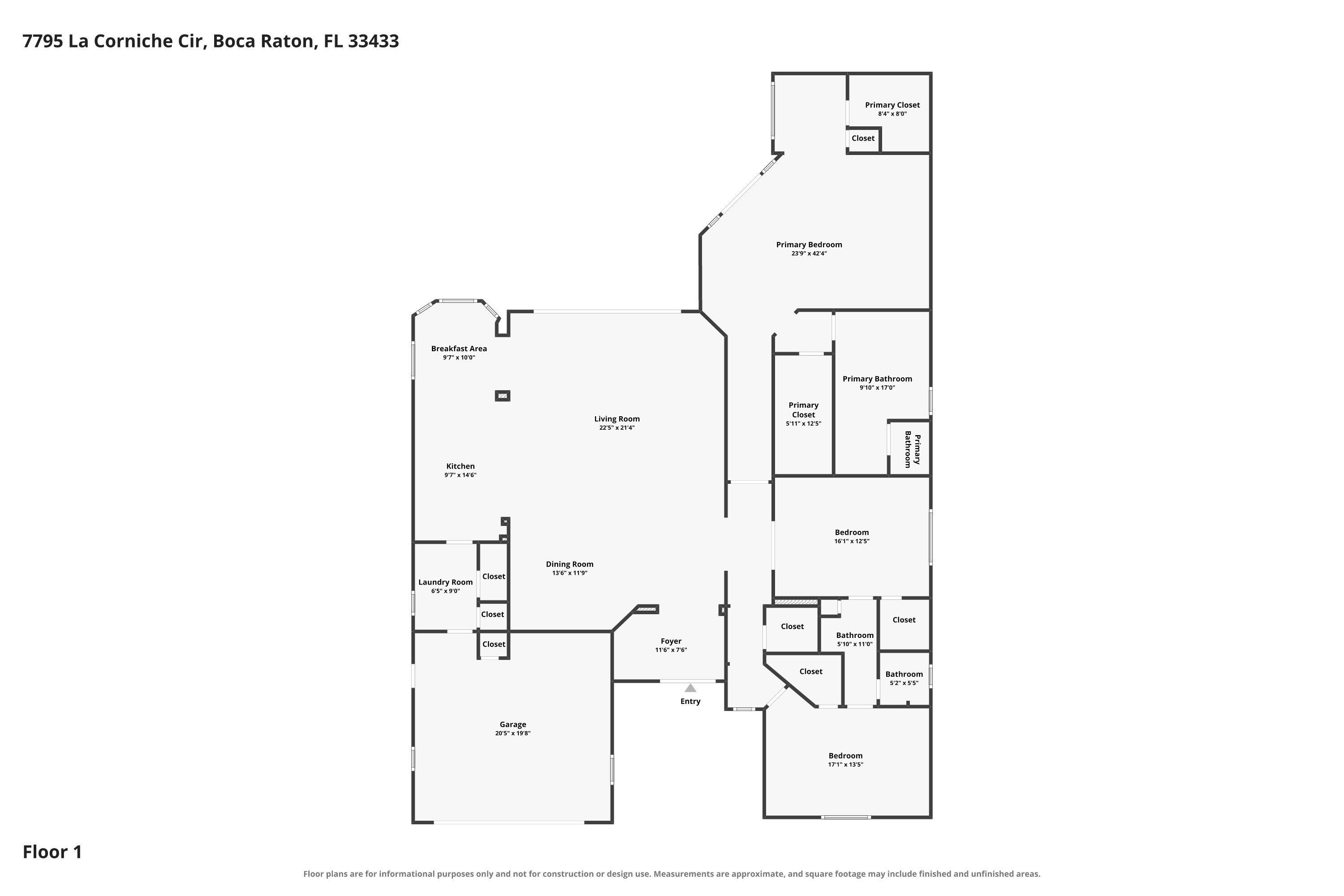 7795 LA CORNICHE, Boca Raton FL 33433