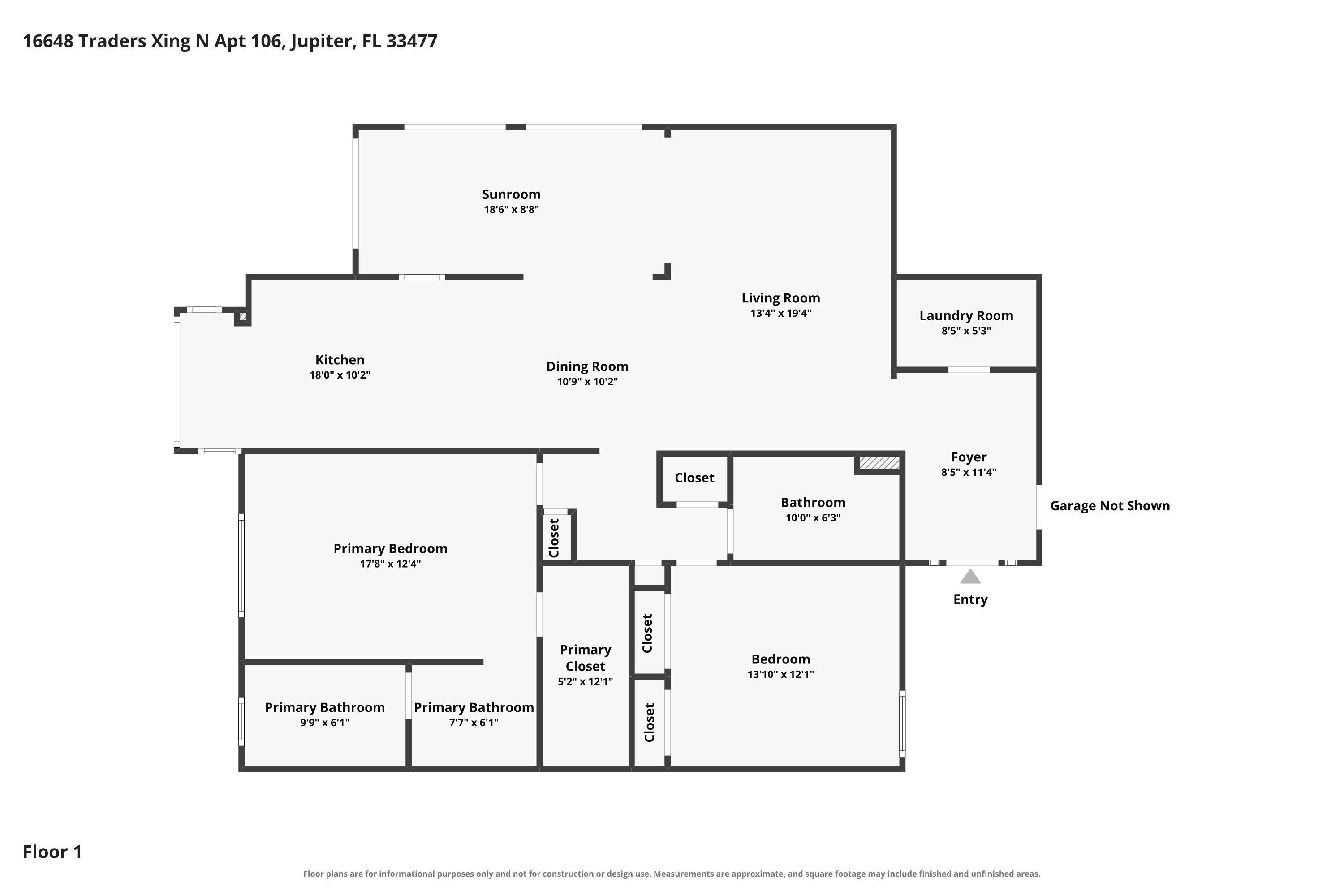 16648 TRADERS #106, Jupiter FL 33477