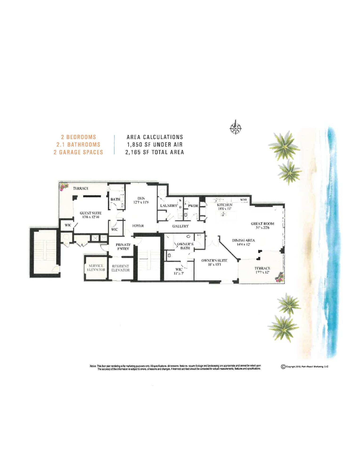 2 WATER CLUB #1603, North Palm Beach FL 33408