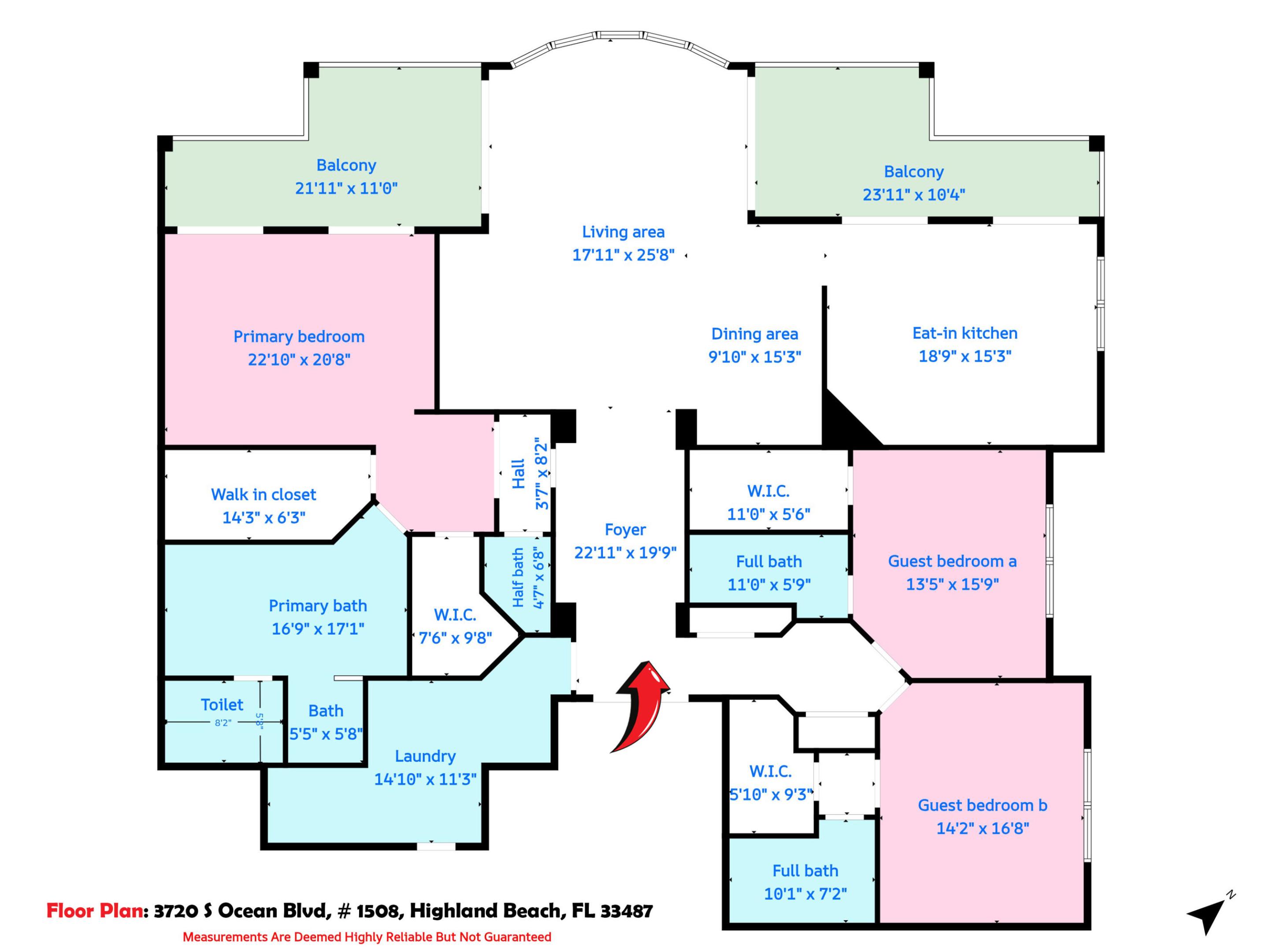 3720 S OCEAN #1508, Highland Beach FL 33487