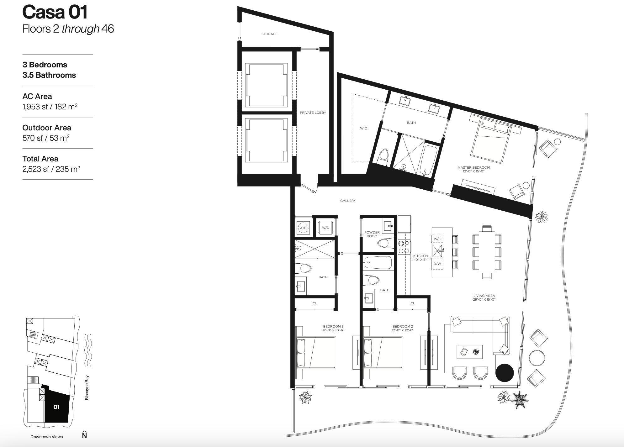1400 Biscayne #901, Miami FL 33132