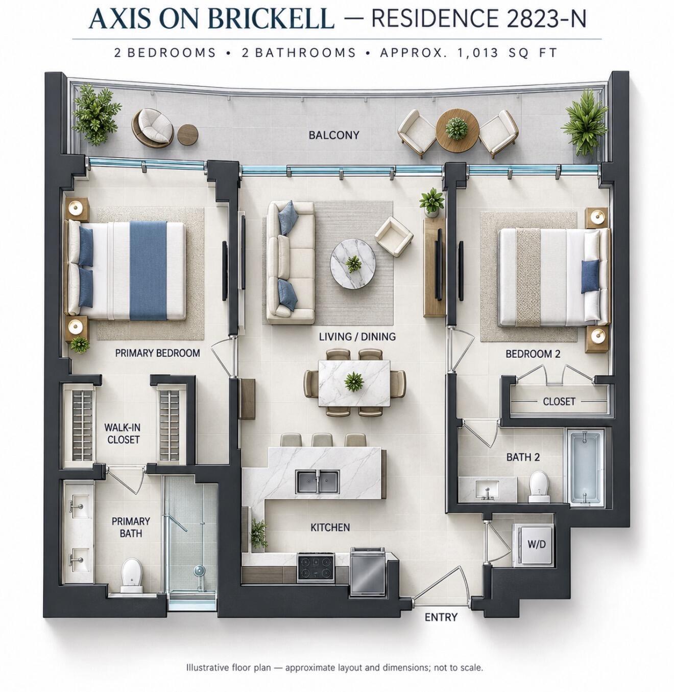 1111 SW 1st #2823-N, Miami FL 33130