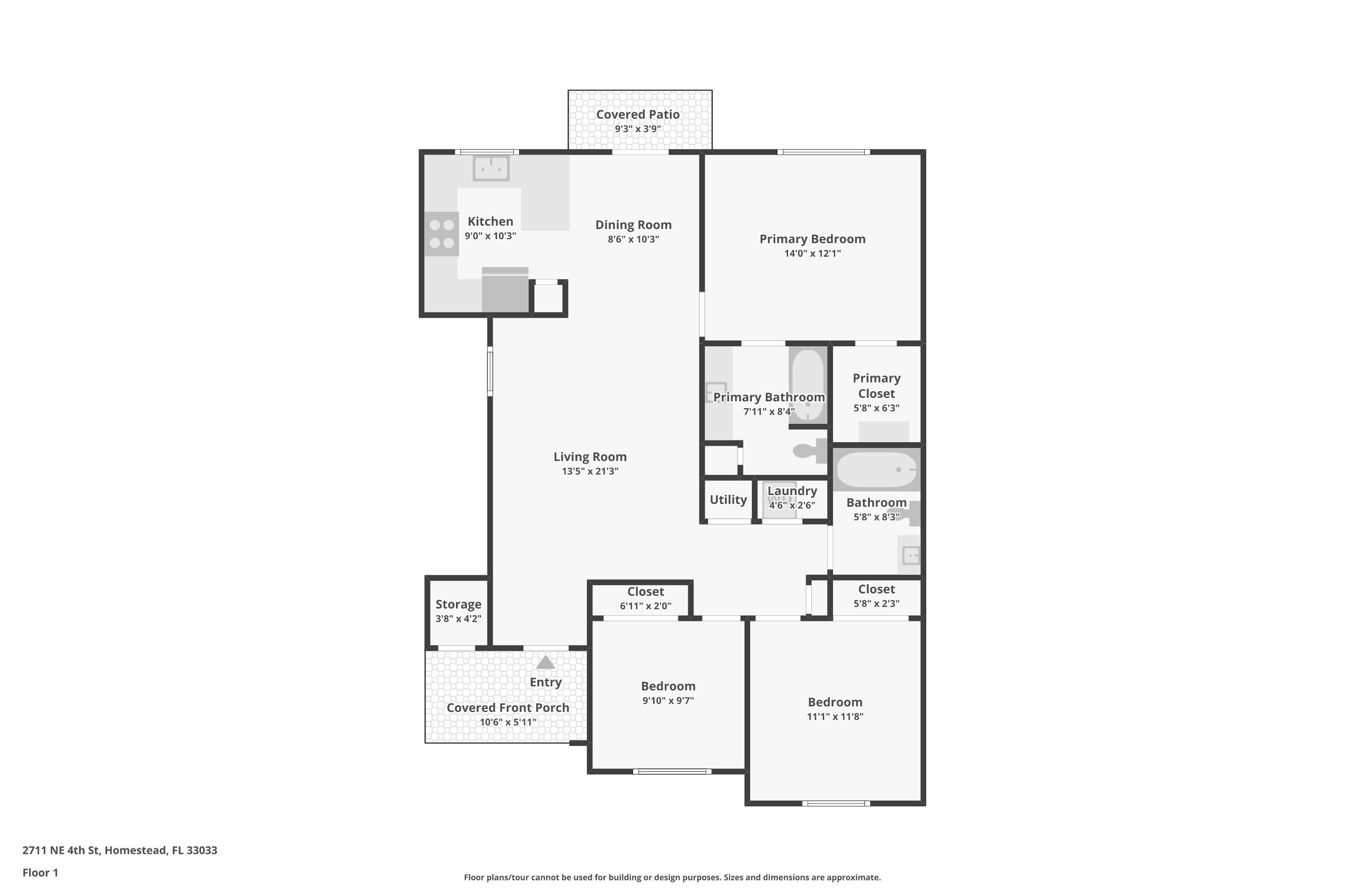 2711 NE 4 #101, Homestead FL 33033
