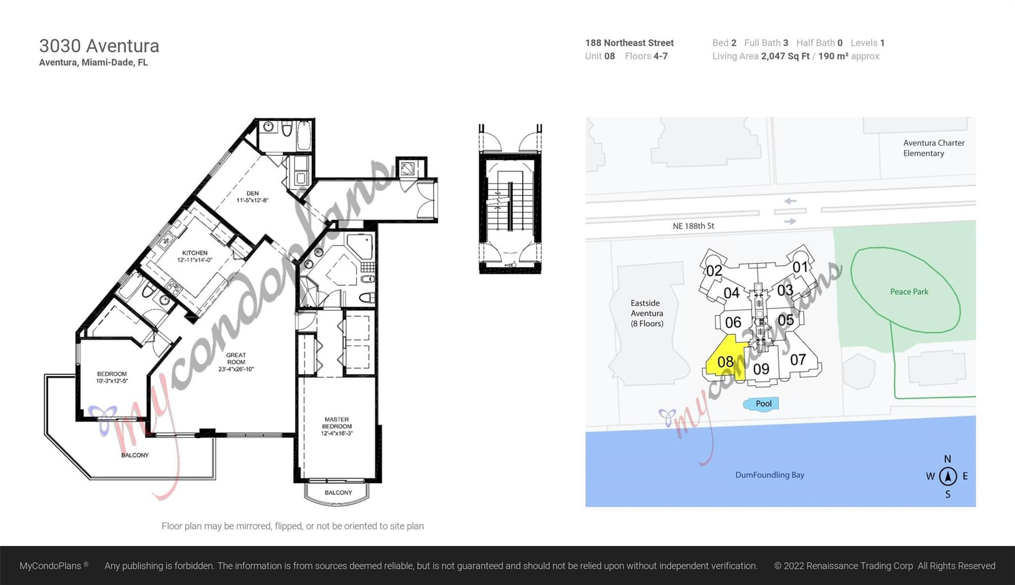 3030 NE 188th #408, Aventura FL 33180