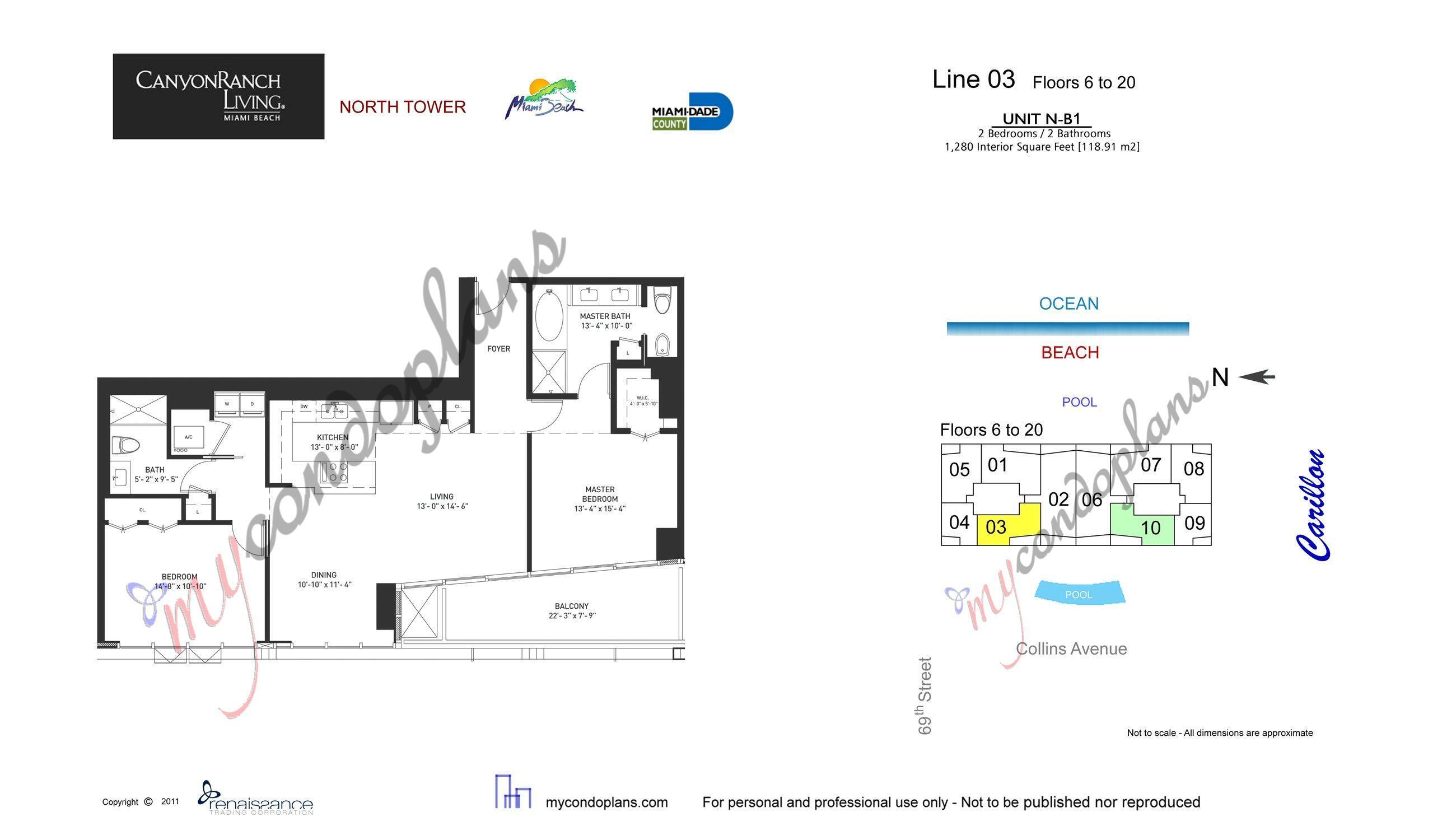 6899 Collins #1203, Miami Beach FL 33141