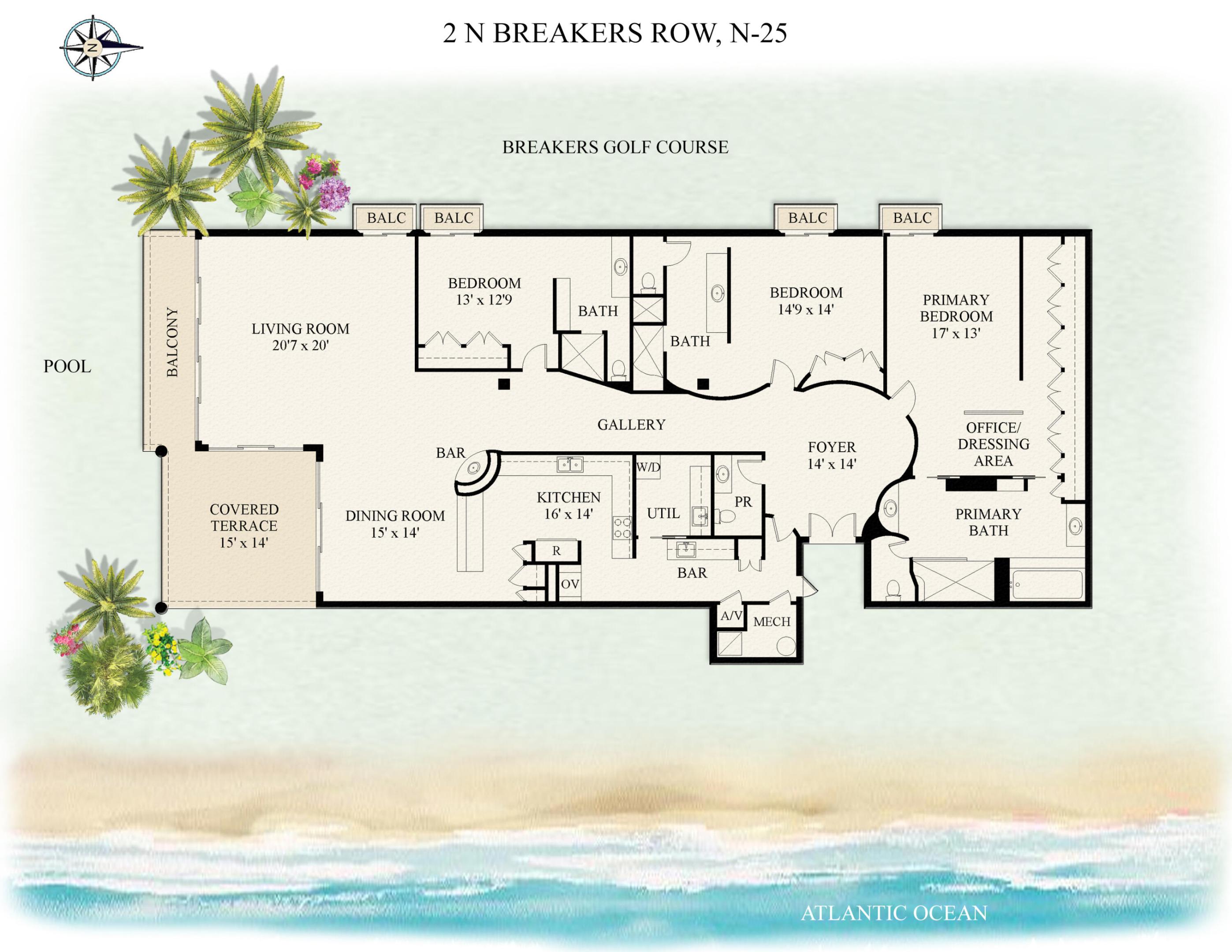 2 N Breakers #N25, Palm Beach FL 33480