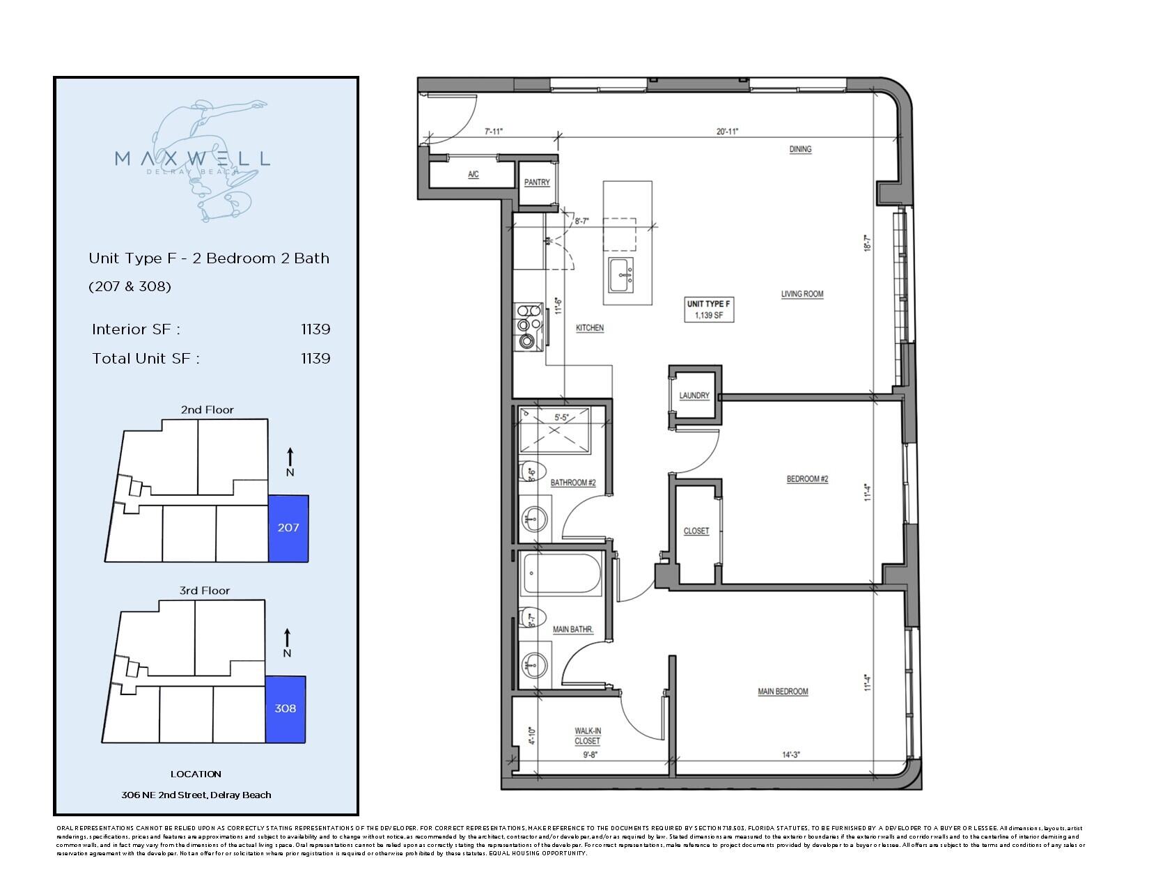306 NE 2nd #Unit 207 & 308, Delray Beach FL 33483