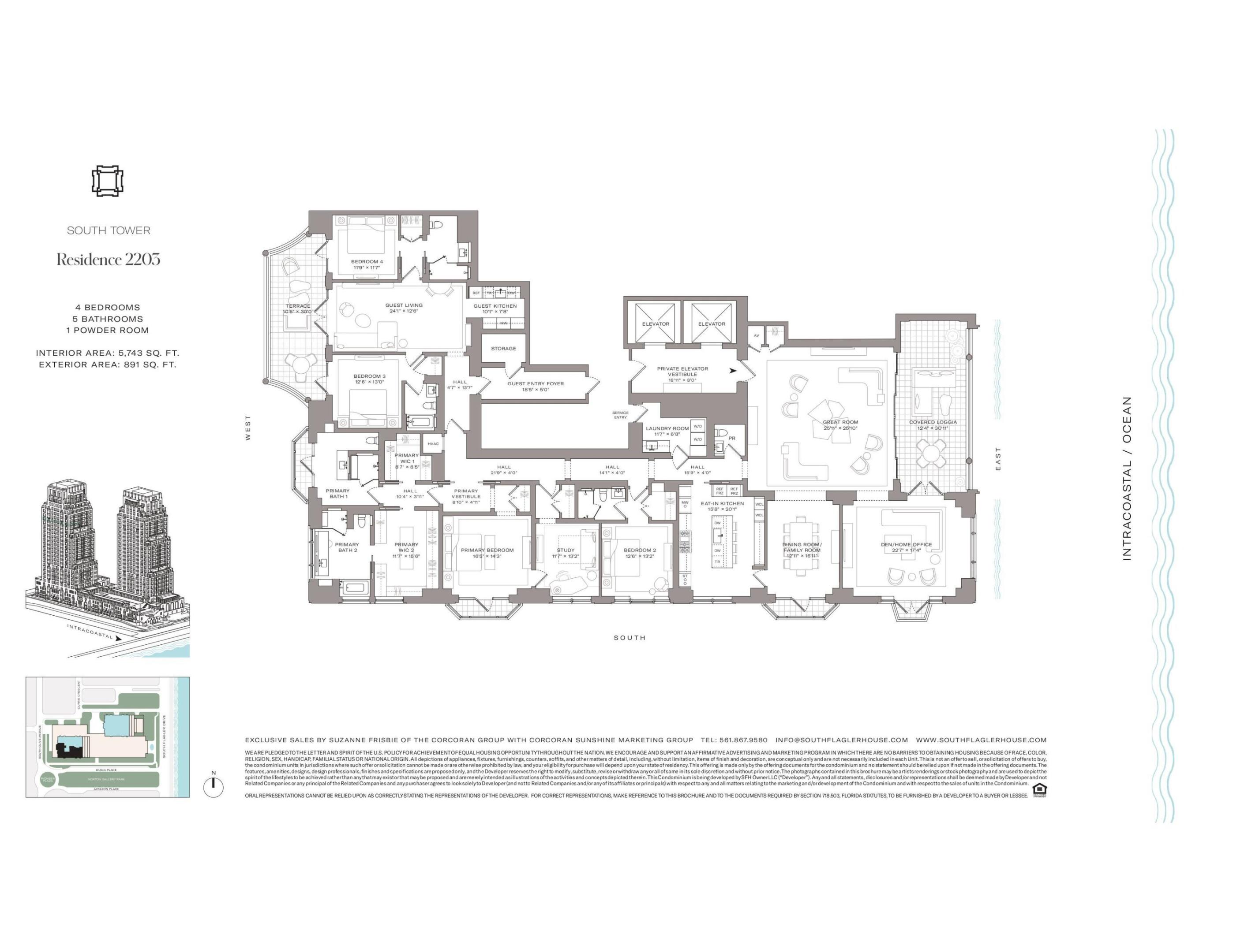 1355 S Flagler #2203, West Palm Beach FL 33401